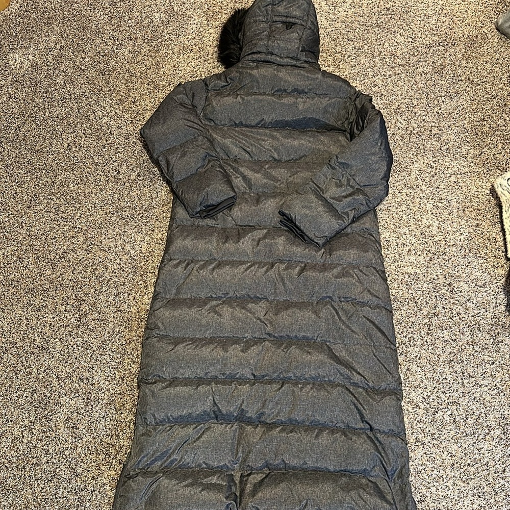 Lands' End Women's Black Long Down Coat - Picture 6 of 6